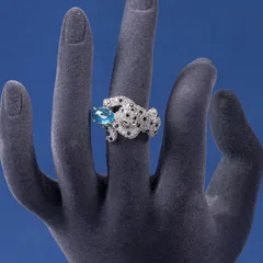 New  Jewelry Open Ring Commuter Gem Leopard Ring Accessory Simple Style Diamond Crafted Female Gender 2