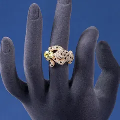 New  Jewelry Open Ring Commuter Gem Leopard Ring Accessory Simple Style Diamond Crafted Female Gender 4