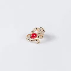 New  Jewelry Open Ring Commuter Gem Leopard Ring Accessory Simple Style Diamond Crafted Female Gender 5