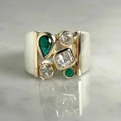 New  Oversized Minimalist Ring For Women Fashionable Geometric Pattern Alloy Ring Stylish OL Style
