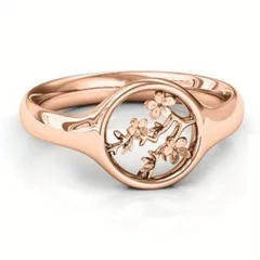 Nordic Style Adjustable Landscape Ring For Women In Gold Featuring Electroplated Zinc Alloy Mountain Design 3