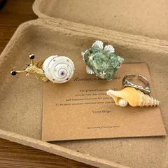 Ocean Pattern Freshwater Pearl Ring In Green, Bohemian Style For Spring 2