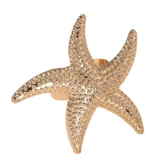 Ocean Pattern Metal Ring For Women In Marine Style, Perfect For Summer Wear 5