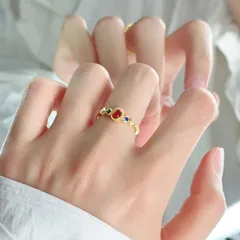 Oval Copper Ring For Women With Electroplated Gold Plating, Retro Style Perfect For Summer 2