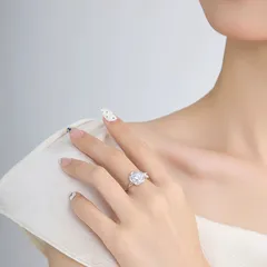 XUPING Platinum Plated Flowers Ring For Women With Zirconia Inlay, 1 Piece, Featuring 0.01µm Thick Coating 4