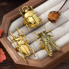 Punk Animal Ring For Women, 1 PCS Package, Golden Plated Alloy With 0.03µm-0.05µm Thick Coating