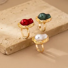 Retro Baroque Style Irregular Alloy Women's Rings 3