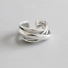 Retro Copper Knot Ring For Women Featuring Weave Craft Design
