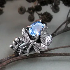 Dragonfly Retro Alloy Ring For Women With Electroplated Design Featuring Artificial Gemstones