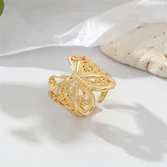 Fashion Gold Alloy Animal Ring For Women Featuring Electroplated Design 4