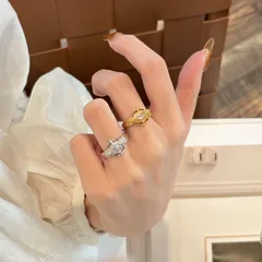 Retro Flowers Ring For Women In Electroplated Copper, Perfect For Summer Wear 3