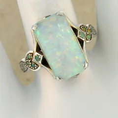 Retro Geometric Ring For Women In Alloy With Artificial Gemstones Inlay 5