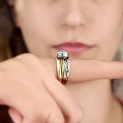 Retro Alloy Ring For Animal Zodiac Featuring Inlay Artificial Gemstones, 1 Piece, Detailed Design 4