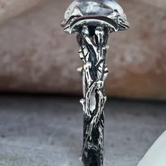 Retro Geometric Alloy Ring For Women Featuring Electroplated Design With Artificial Gemstones 2