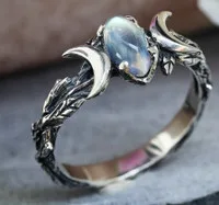 Retro Geometric Alloy Ring For Women Featuring Electroplated Design With Artificial Gemstones 3