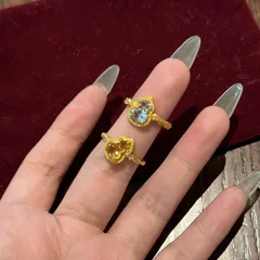 Retro Style Gourd Open Ring For Women In Copper With Zircon Inlay, Perfect For Spring 2