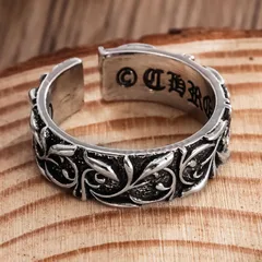 Retro Heart Shape Ring For Unisex Featuring Antique Silver Plated Electroplated Alloy In Silver 3