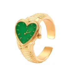 Retro Heart Shaped Couple Style Ring Unique Fashionable Elegant  Zinc Alloy Jewelry Accessory 5