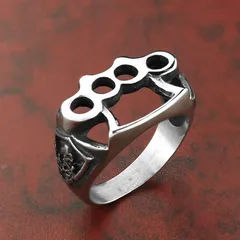Retro Irregular Zinc Alloy Ring For Unisex Featuring Electroplated Finish 3