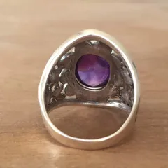 Retro Silver Alloy Flowers Ring For Unisex Featuring Elegant Design 2