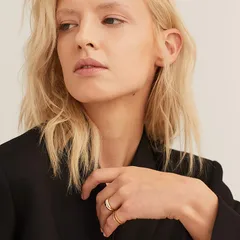 Retro Geometric Alloy Ring For Women With Rhinestones, 1 Piece Featuring Artificial Gemstones 2
