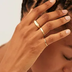 Retro Geometric Alloy Ring For Women With Rhinestones, 1 Piece Featuring Artificial Gemstones 3