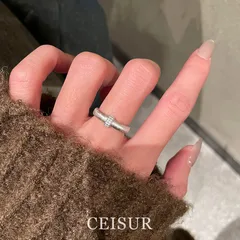 Retro Star Ring For Women In Alloy With Brushed Craft And Rhinestone Inlay 3