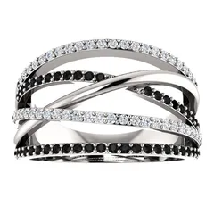 Retro Unisex Alloy Knot Ring For Everyday Wear Featuring Electroplated Finish And Rhinestone Inlay 3