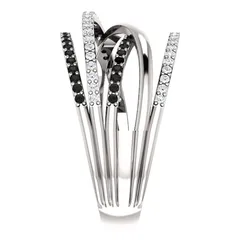 Retro Unisex Alloy Knot Ring For Everyday Wear Featuring Electroplated Finish And Rhinestone Inlay 4