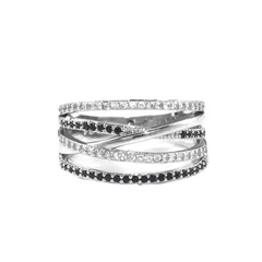 Retro Unisex Alloy Knot Ring For Everyday Wear Featuring Electroplated Finish And Rhinestone Inlay 5