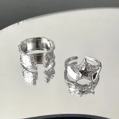 Rhinestone XINGX Ring Female High-Grade Zircon Special-Interest Design Ring Personality Ins Unisex Style Open Ring Fashion 5
