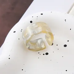 Ring Color  Women's Sweet Ring Joker Index Finger Ring Personality Jewelry Wholesale Explosion New Acrylic 4
