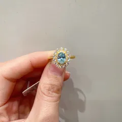Romantic Oval Open Ring For Women In Electroplated Copper With Zircon Inlay 2