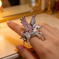 Romantic  Open Ring For Women, 1 PCS Package, Alloy With KC Golden Plated Coating 0.03µm-0.05µm 2
