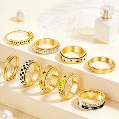 Rotatable Rings For Stylish Jewelry Accessories Featuring Unique Craftsmanship