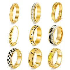 Rotatable Rings For Stylish Jewelry Accessories Featuring Unique Craftsmanship 5