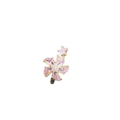 Rotatable Windmill Fidget Ring For Women In Titanium Steel With 18K Real Gold Plated PVD Coating 5