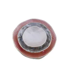 Round Adjustable Ring For Women In Rose Red Zinc Alloy Featuring Enamel Craftsmanship 5