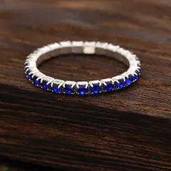 Round Alloy Ring For Women Featuring Rhinestones In Elegant Colour 3