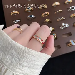 Round Enamel Copper Ring For Women With Multicolor Zircon Inlay 2
