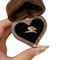 Round Open Ring For Unisex Featuring New Style Design In Alloy Material With Electroplated Finish And Rhinestone Inlay 5