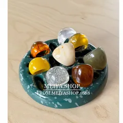 Round Transparent Resin Ring For Women, Suitable For Autumn Wear 2