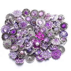 Round White Alloy Unisex Ring For Snap Jewelry Featuring Electroplated Finish 4