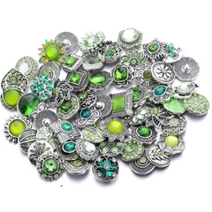 Round White Alloy Unisex Ring For Snap Jewelry Featuring Electroplated Finish 5