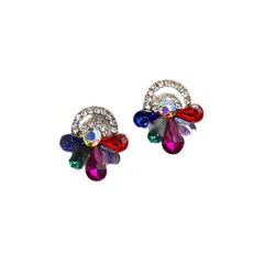 Shiny Crystal Embedded Ring Street Stall Online Store Hot Sale High Fashion Alloy Geometric Pattern Vintage Style Women's Ring 5