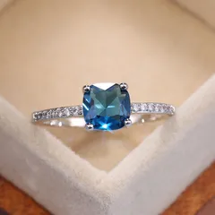 Shiny Zircon Ring For Women Featuring Inlay Design, 1 Piece 3