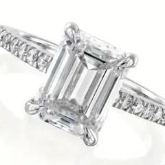 Luxurious Silver Rectangle Ring For Women In Alloy With Zircon Inlay 2