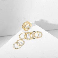 Vintage Style Geometric Unisex Alloy Ring Featuring Electroplated Design, Perfect For Birthday Occasions 4