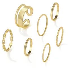 Vintage Style Geometric Unisex Alloy Ring Featuring Electroplated Design, Perfect For Birthday Occasions 5