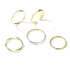 For Women Vintage Style Silver Alloy Ring Featuring Electroplated Design Without Inlaid Material 5